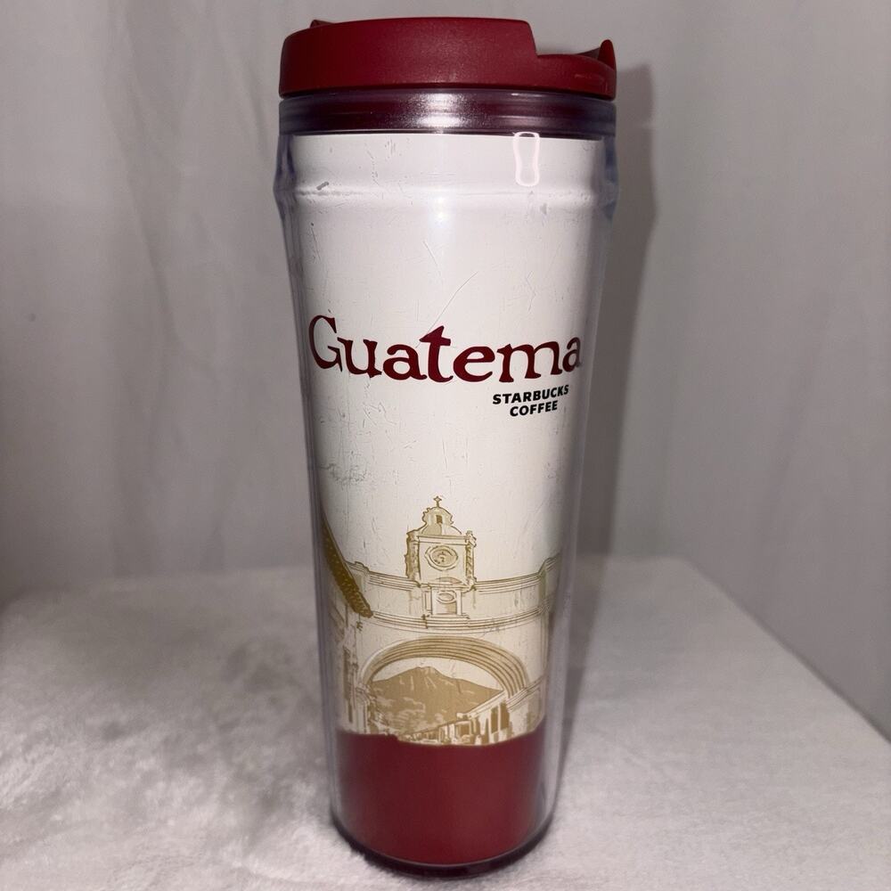 Starbucks 2004 Guatemala Global Icon Series Travel Tumbler HTF